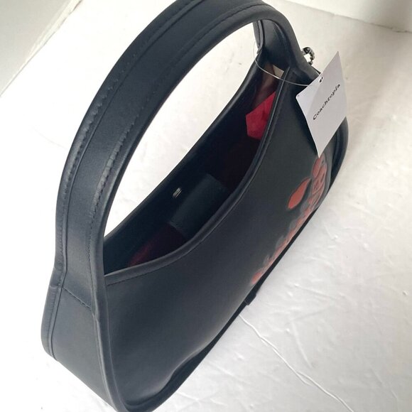 Coach Ergo Bag Sleepy Caterpillar Print Coachtopia Leather Black CQ827 Shoulder - Picture 9 of 10